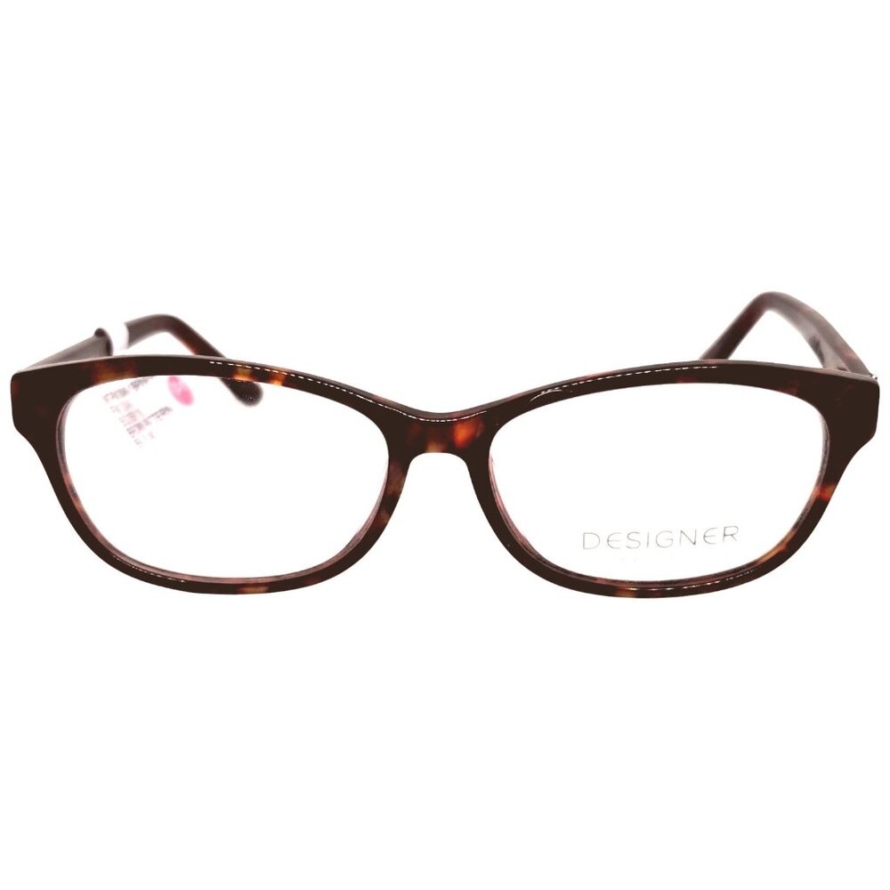 Designer Looks For Less FM13048-1 Brown Pattern Eyeglass Frames 55-15-140 Women’